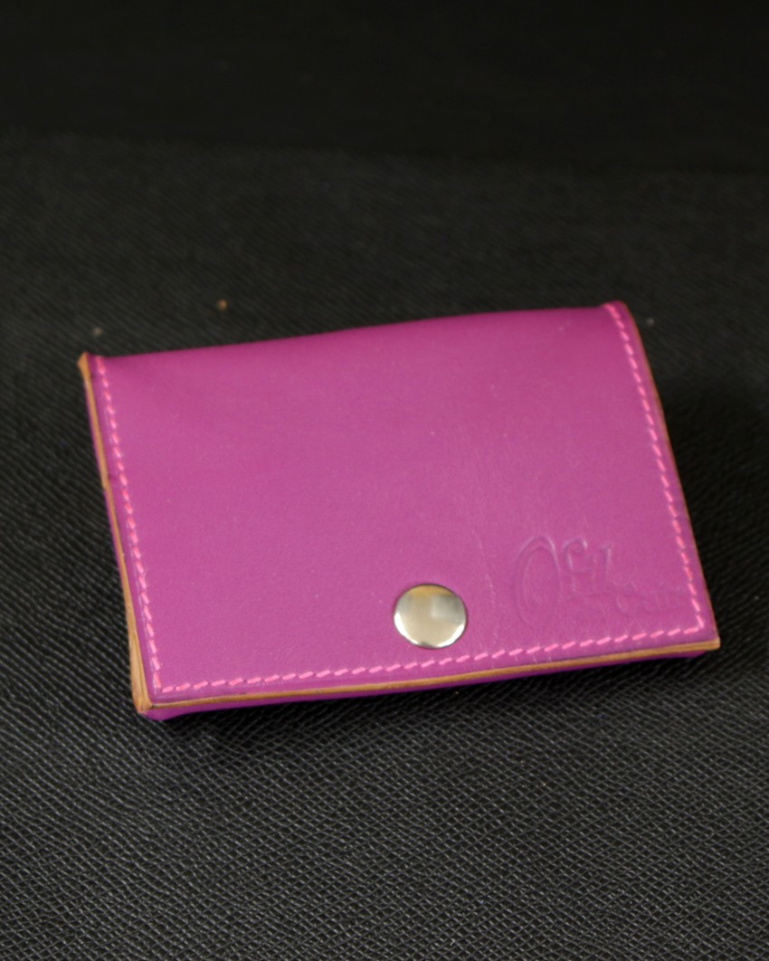 porte monnaie cuir violet maroquinerie Lyon accessoire ofilducuir
