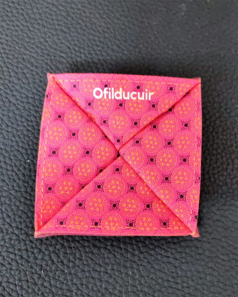 Petite pochette Origami en cuir or rose, Les Cléias - Merci Léonie