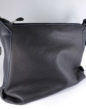 sac main bandouliere cuir graine noir femme lyon maroquinerie