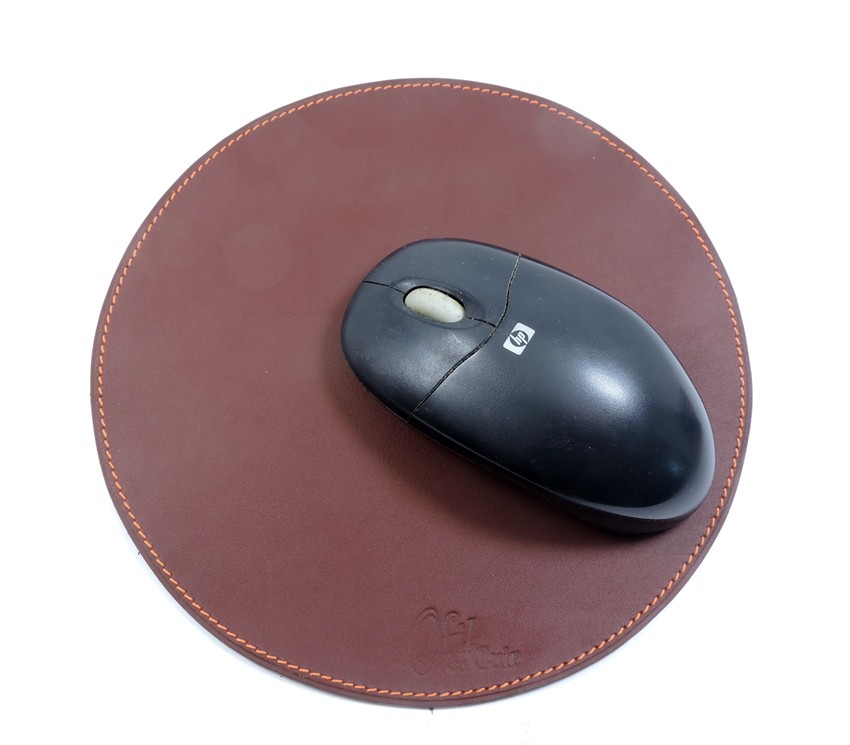 Tapis de souris en cuir