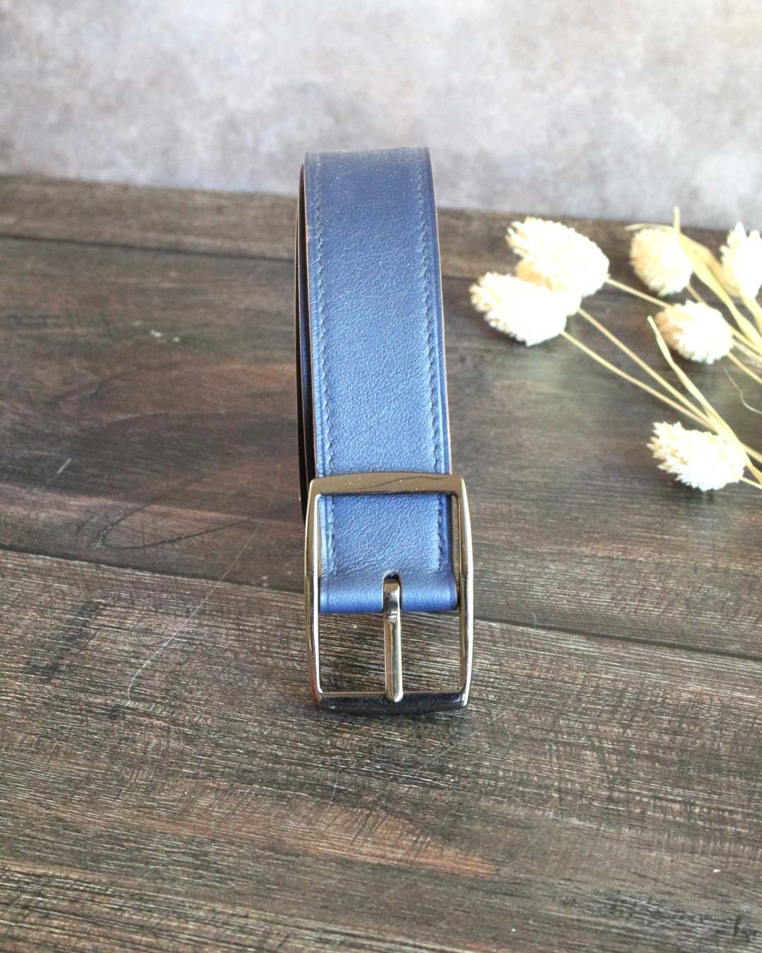 Boucle-3cm-canon-de-fusil ceinture en cuir pour homme et femme, ceinture réversible finition 3cm canon de fusil