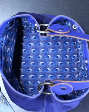 sac à main doublé tissus africain shweshwe