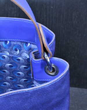 Sac à main en cuir avec anneaux