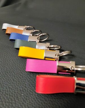 Portes clés en cuir colorés accessoire de maroquinerie haute gamme Lyon Ofilducuir
