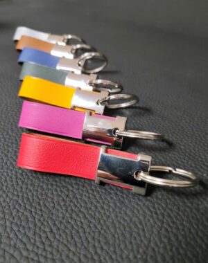 Portes clés en cuir colorés accessoire de maroquinerie Lyon Ofilducuir