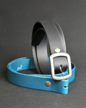 Ceinture en cuir végétale interchangeable et sa boucle interchangeable lyon